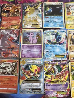 Vintage Pokemon Card Lot Of 19 Holo Etc MP-Damaged Tag Team Sun Moon Pikachu - Image 4
