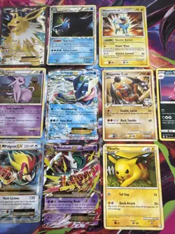 Vintage Pokemon Card Lot Of 19 Holo Etc MP-Damaged Tag Team Sun Moon Pikachu - Image 5