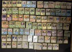 Vintage Pokemon Card Lot WOTC NEAR COMPLETE Gym Heroes 119 Card Lot 1st Edition - Image 1