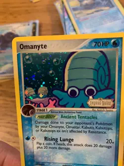 NEAR MINT! Omanyte (60/92) Stamped Reverse Holo EX Legend Maker Pokemon Card! - Image 3