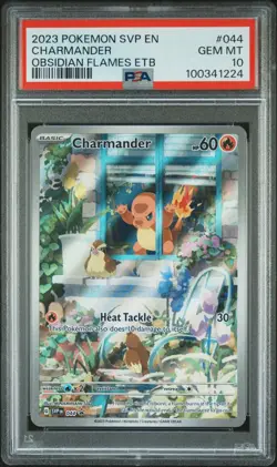 Charmander Obsidian Flames Etb Pokemon Svp En-Sv Black Star Promo 044 PSA 10 - Image 1
