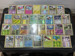 (30) Pokemon Cards Lot WOTC Vtg Holo STAMPED REVERSE Rayquaza Luxio Kangaskhan - Image 1
