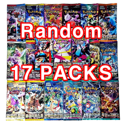 17x RANDOM Pokemon TCG Booster Pack Lot Cards Bundle Set Factory SEALED KOREAN - Image 2