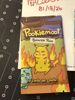 Pookiemoot & Free Eid Baby Non-Pokemon Card Packs Lot SEALED FAN-Made - Image 3