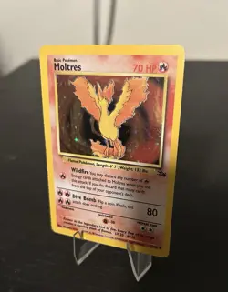 Moltres 12/62 Holo Rare Fossil Card LP Pokemon TCG - Image 2