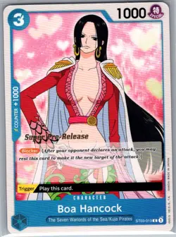Boa Hancock ST03-013 English Super Pre-Release - One Piece Card - NM - Image 1