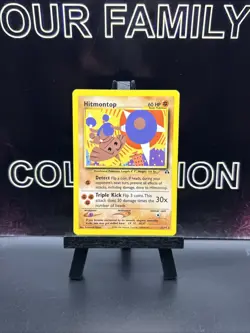 Hitmontop 22/75 Rare Unlimited Edition Neo Discovery Pokemon Card 2001 WOTC LP - Image 1