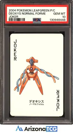 Pokemon 2004 Deoxys Normal Forme Joker LeafGreen Playing Card Japanese PSA 10 - Image 1