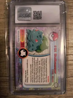 Pokemon Bulbasaur 1999 Topps Pokemon Tv Trading Card CGC 10 - Image 2