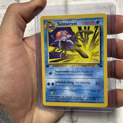Pokemon Tentacruel TCG 1st Edition Wizards Of The Coast Fossil Card 44/62 NM/MT - Image 2