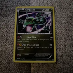 Pokemon TCG Rayquaza XY141 Promo Card Lightly Played - Image 1
