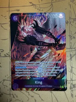 King Alternate Art R EB04-031 The Azure Sea's Seven Foil One Piece Card Game NM - Image 1