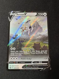 Arceus v SWSH204 Sword & Shield Promo Holo Pokemon TCG Card 2022 - Image 1
