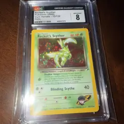 CGC 8 Rocket's Scyther 2000 Gym Heroes 13/132 Holo Pokemon Card psa - Image 1