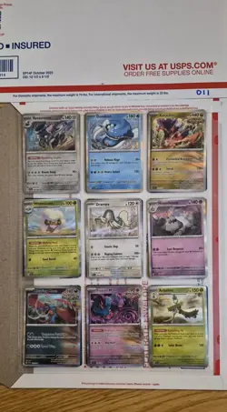 pokemon card binder collection lot english 54 Cards ex,v,full art,reverse. #011 - Image 2
