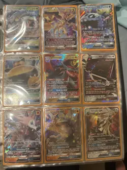 Huge Pokemon Binder Collection - EX GX Full Arts Gold Cards LOT - Image 1