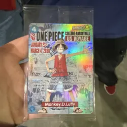 IN HAND One Piece Monkey.D.Luffy US College Promo P-055 Trading card New, Sealed - Image 1