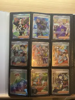 Pokemon Binder Collection Lot Supporter Arts And Acespec Lot 118 Cards - Image 1