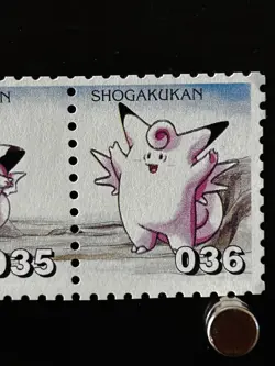 Clefable Clefairy Pokemon Stamp Shogakukan Japanese Nintendo Japan Card TCG - Image 4