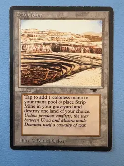 MTG Antiquities Edition, Strip Mine (Uneven Horizon)! 1994 Vintage Magic! - Image 1
