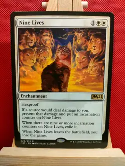 Nine Lives - Magic 2021 (M21) - Rare - NM (see pics) MTG - Image 1
