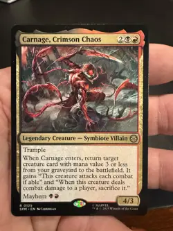 Carnage, Crimson Chaos Marvel's Spider-Man Regular 125 NM MTG - Image 1