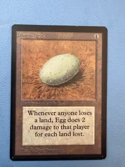 MTG Beta Edition Dingus Egg! 1993 Vintage Magic! Possible ink. - Image 1