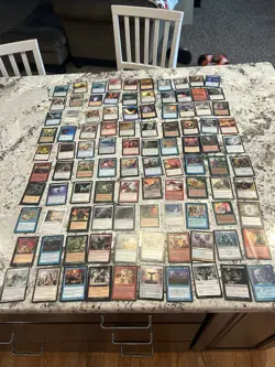 Mtg Value Lot x100 Magic The Gathering Exhume Careful Study Impact Tremors MpHp - Image 1