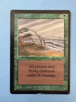 MTG Beta Edition Hurricane! 1994 Vintage Magic! - Image 1