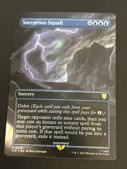 Sorcerous Squall (Borderless) (Surge Foil) Commander: the LOTR NM-M Unplayed - Image 1