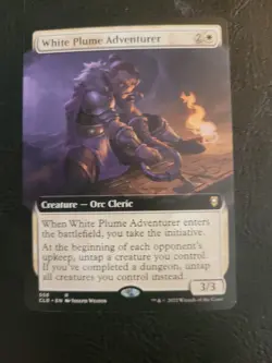 White Plume Adventurer (Extended Art) Commander Legends Baldur's Gate MTG Magic - Image 1