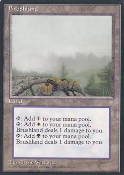 Magic the Gathering MTG - Brushland - Ice Age #352 - Image 2
