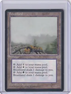 Magic the Gathering MTG - Brushland - Ice Age #352 - Image 4