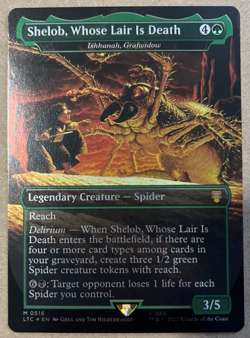 Magic MTG Shelob Whose Lair is Death Ishkanah Grafwidow Foil LTC 516 NM - Image 1