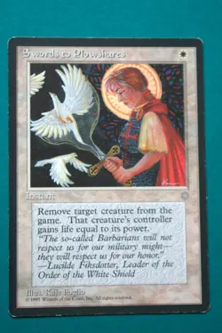 Swords to Plowshares- MTG - Ice Age - Moderately Played - Magic the Gathering(4) - Image 1