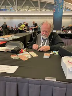 DAN FRAZIER - SIGNED M:tG MTG BETA MOX PEARL Play Card! - Image 3