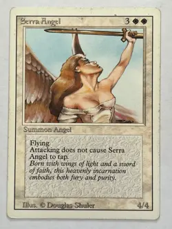 Serra Angel Revised Edition Non-Foil MTG MP - Image 1