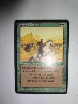 MTG MAGIC THE GATHERING CARD ORIGINAL LEGENDS WHIRLING DERVISH GREEN CREATURE X1 - Image 3