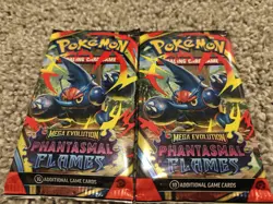 Pokemon TCG Phantasmal Flames Booster Packs (8) Mega Art Set Sealed - Image 3