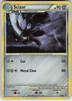 Scizor 7/90 UD Rare HGSS Undaunted Holo Pokemon - Image 1