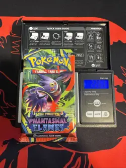 22.61g HEAVY - Pokemon TCG M&E - Phantasmal Flames - Booster Pack! Possible GOD - Image 1