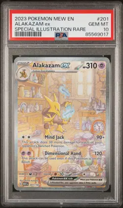 Alakazam Ex Pokemon Mew En-151 201 PSA 10 - Image 1