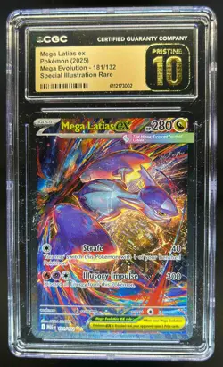 2025 Pokemon Mega Evolution Latias ex Special Illustration Rare #181/132 CGC 10 - Image 1