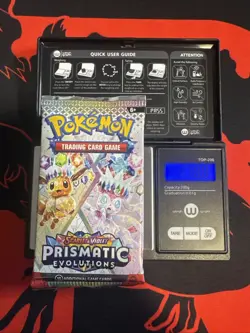 21.88g HEAVY - Pokemon TCG Prismatic Evolution Booster Pack! Possible GOD U - Image 1