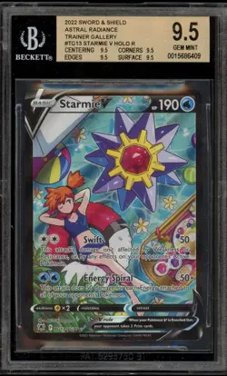 Pokemon Starmie V Astral Radiance Trainer Gallery Full Art #TG13 BGS 9.5 - Image 1
