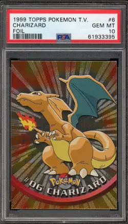 Pokemon Topps Charizard Foil #06 PSA 10 Gem Mint - Image 1