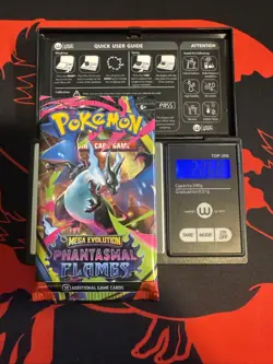 22.60g HEAVY - Pokemon TCG M&E - Phantasmal Flames - Booster Pack! Possible GOD - Image 1