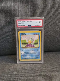 1999 Pokemon Base Set SQUIRTLE #63 PSA 8 Near Mint-MINT - Image 1
