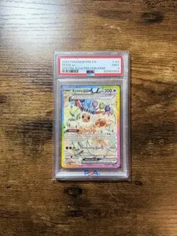 2025 POKEMON PRISMATIC EVOLUTIONS EEVEE EX #167 SPECIAL ILLUSTRATION RARE PSA 9 - Image 1