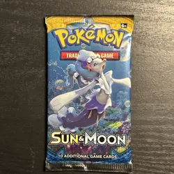 Pokemon Sun & Moon Base Set Booster Pack 2017 21.76g - Image 2